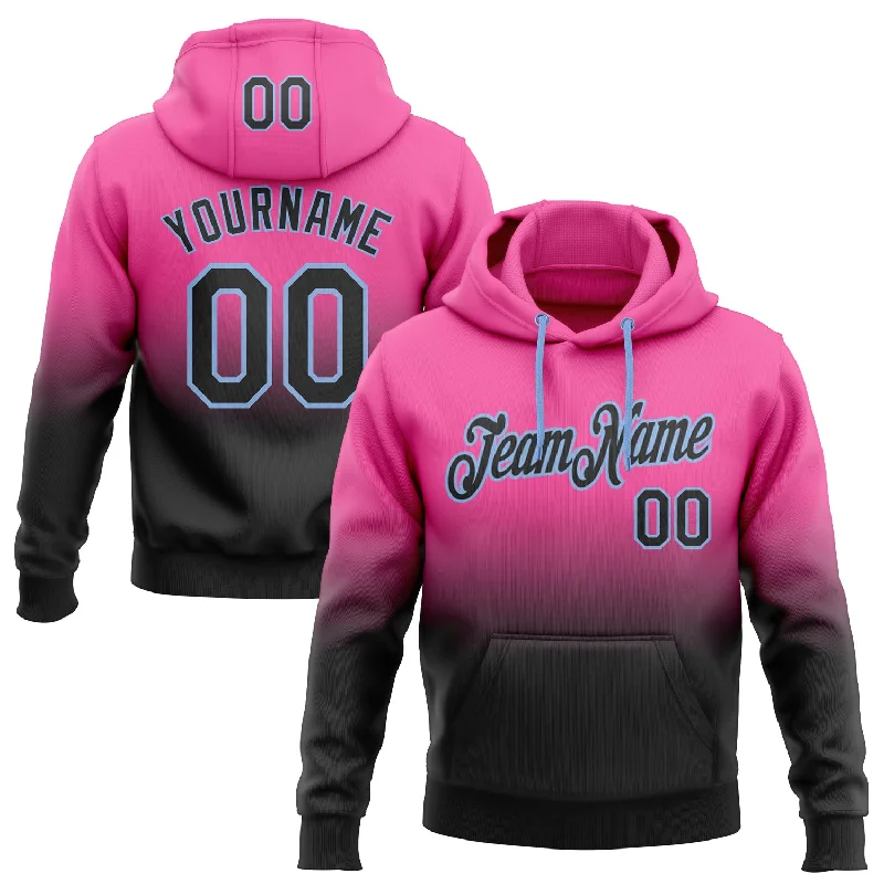 Custom Stitched Pink Black-Light Blue Fade Fashion Sports Pullover Sweatshirt Hoodie Traditional Men's Country Custom Stitched Pink Black-Light Blue Fade Fashion Sports Pullover Sweatshirt Hoodie Traditional Men's Country
