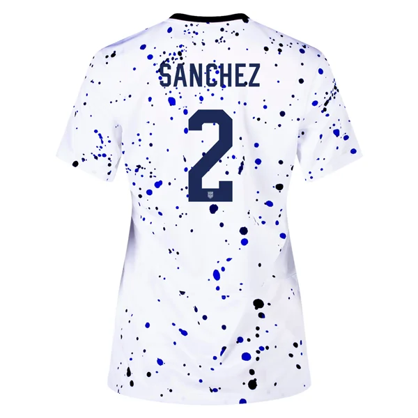 Nike Womens United States Ashley Sanchez 4 Star Home Jersey 23/24 w/ 2019 World Cup Champion Patch (White/Loyal Blue) Unique Men's Patch Nike Womens United States Ashley Sanchez 4 Star Home Jersey 23/24 w/ 2019 World Cup Champion Patch (White/Loyal Blue) Unique Men's Patch