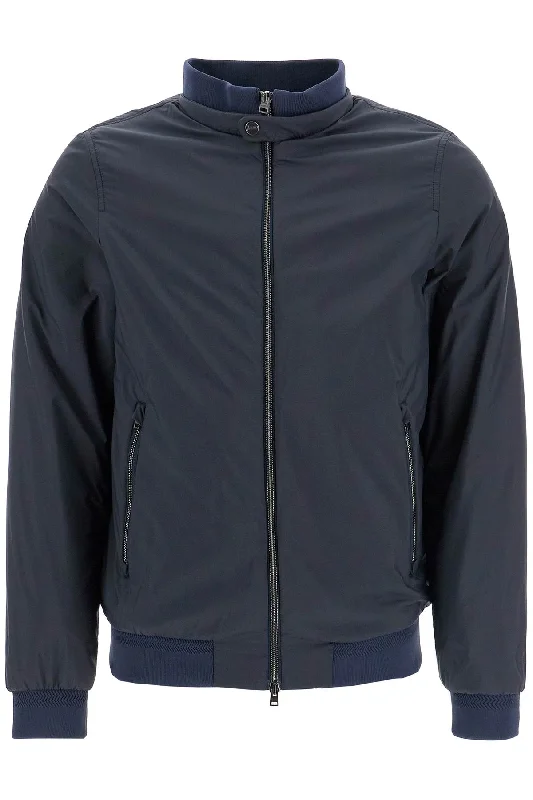 Herno Men's Bomber Impermeabile Leggero In Poliammide blue Scuro Con Zip E Tasche Practical Men's Multi Herno Men's Bomber Impermeabile Leggero In Poliammide blue Scuro Con Zip E Tasche Practical Men's Multi