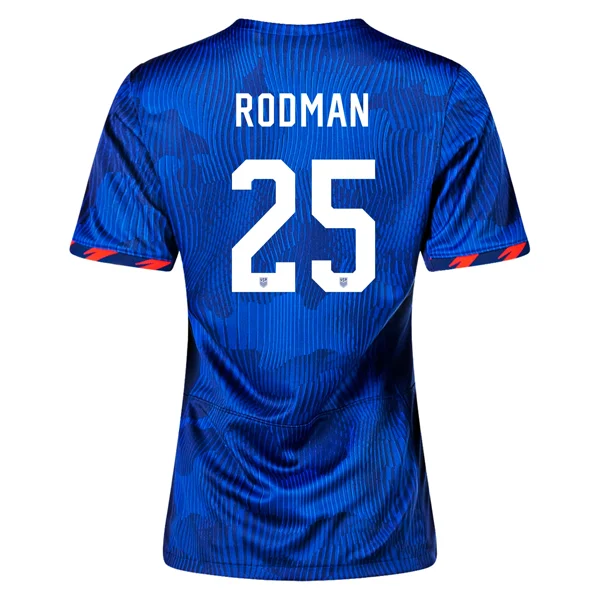 Nike Womens United States Trinity Rodman 4 Star Away Jersey 23/24 w/ 2019 World Cup Champion Patch (Hyper Royal/Loyal Blue) Luxurious Men's High Nike Womens United States Trinity Rodman 4 Star Away Jersey 23/24 w/ 2019 World Cup Champion Patch (Hyper Royal/Loyal Blue) Luxurious Men's High