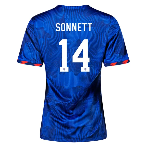 Nike Womens United States Emily Sonnett 4 Star Away Jersey 23/24 w/ 2019 World Cup Champion Patch (Hyper Royal/Loyal Blue) Casual Men's Loose Nike Womens United States Emily Sonnett 4 Star Away Jersey 23/24 w/ 2019 World Cup Champion Patch (Hyper Royal/Loyal Blue) Casual Men's Loose
