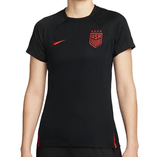 Nike Womens United States Strike Jersey 23/24 (Black/Speed Red) Dapper Men's Bow