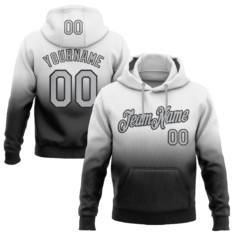 Custom Stitched White Gray-Black Fade Fashion Sports Pullover Sweatshirt Hoodie Beach Custom Stitched White Gray-Black Fade Fashion Sports Pullover Sweatshirt Hoodie Beach