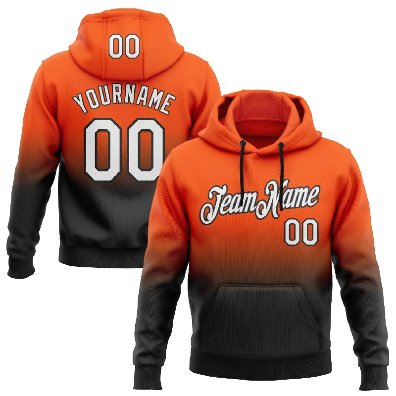 Custom Stitched Orange White-Black Fade Fashion Sports Pullover Sweatshirt Hoodie Gym Custom Stitched Orange White-Black Fade Fashion Sports Pullover Sweatshirt Hoodie Gym