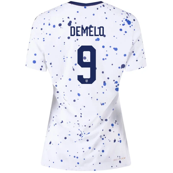Nike Womens United States Savannah Demelo 4 Star Authentic Match Home Jersey 23/24 w/ 2019 World Cup Champions Patch (White/Loyal Blue) Casual Men's Loose Nike Womens United States Savannah Demelo 4 Star Authentic Match Home Jersey 23/24 w/ 2019 World Cup Champions Patch (White/Loyal Blue) Casual Men's Loose