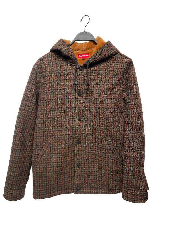 Supreme/Jacket/M/Tweed/MLT/Stripe/TAN HARRIS TWEED HOODED COACH Refined Men's Velvet
