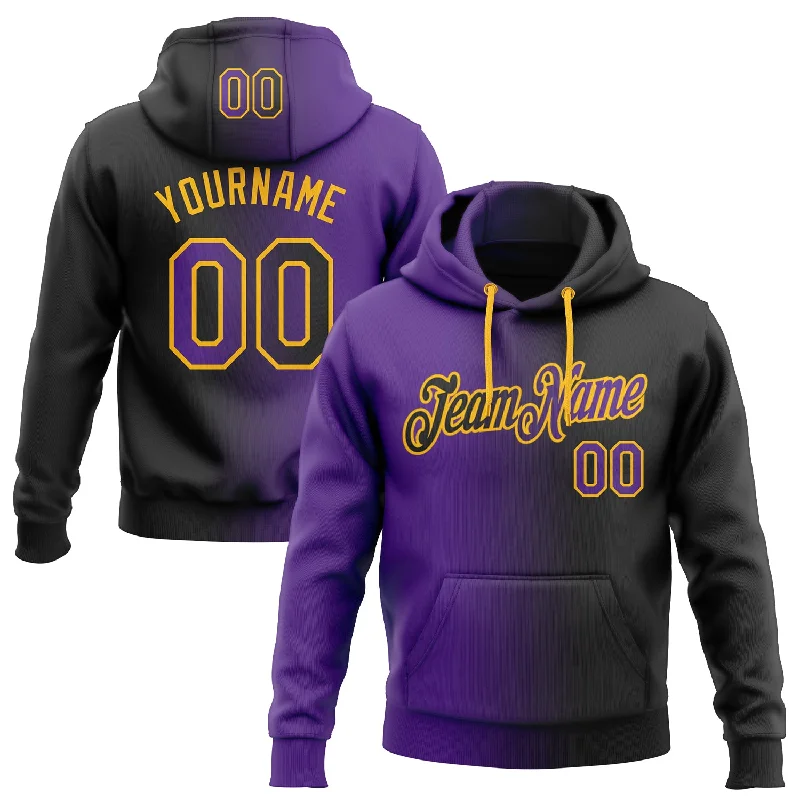 Custom Stitched Black Purple-Gold Gradient Fashion Sports Pullover Sweatshirt Hoodie Cool Men's Skate Custom Stitched Black Purple-Gold Gradient Fashion Sports Pullover Sweatshirt Hoodie Cool Men's Skate