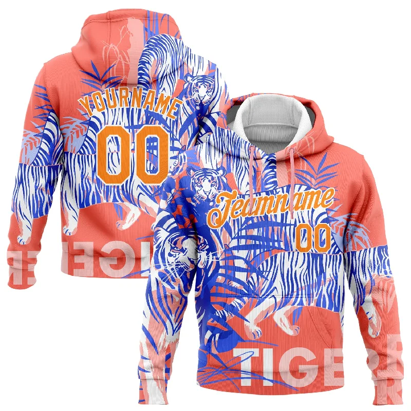 Custom Stitched Medium Pink Bay Orange-White 3D Pattern Design Tiger Sports Pullover Sweatshirt Hoodie Relaxed Men's Australian Custom Stitched Medium Pink Bay Orange-White 3D Pattern Design Tiger Sports Pullover Sweatshirt Hoodie Relaxed Men's Australian