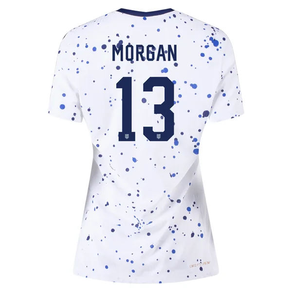 Nike Womens United States Alex Morgan 4 Star Authentic Match Home Jersey 23/24 w/ 2019 World Cup Champions Patch (White/Loyal Blue) Modern Men's Tech Nike Womens United States Alex Morgan 4 Star Authentic Match Home Jersey 23/24 w/ 2019 World Cup Champions Patch (White/Loyal Blue) Modern Men's Tech