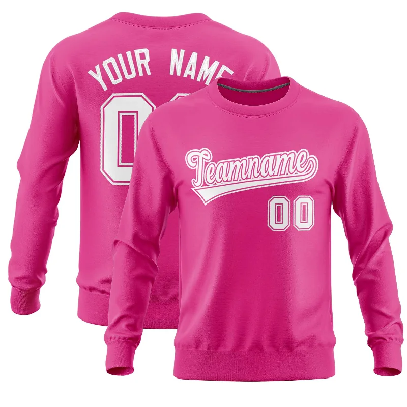 Custom Pink Classic Style Personalized Uniform Pullover Hoodie Artistic Men's Hand