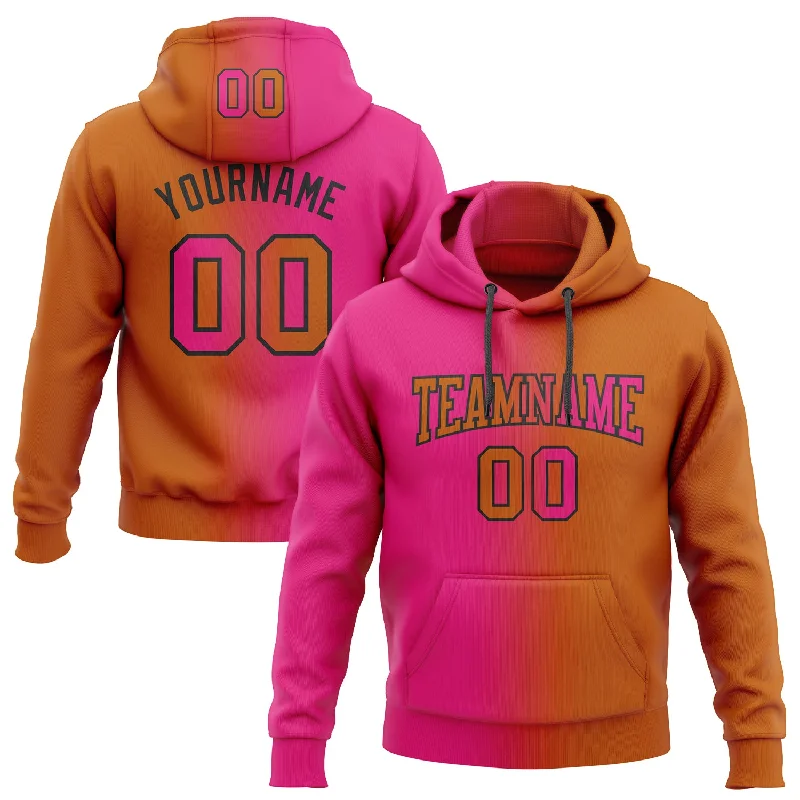 Custom Stitched Texas Orange Hot Pink-Black Gradient Fashion Sports Pullover Sweatshirt Hoodie Classic Men's Pin Custom Stitched Texas Orange Hot Pink-Black Gradient Fashion Sports Pullover Sweatshirt Hoodie Classic Men's Pin