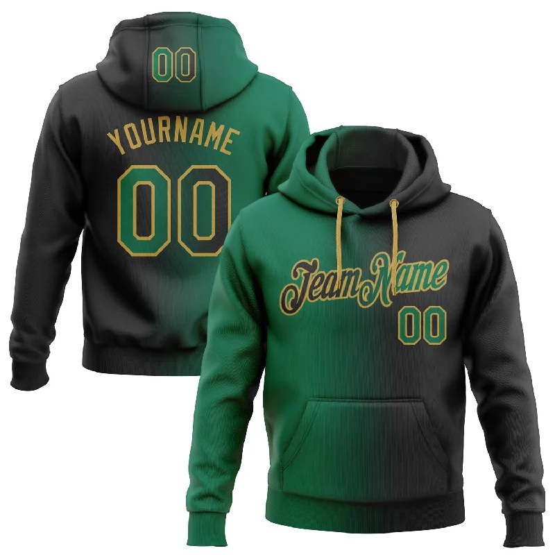 Custom Stitched Black Kelly Green-Old Gold Gradient Fashion Sports Pullover Sweatshirt Hoodie Bohemian Men's Free Custom Stitched Black Kelly Green-Old Gold Gradient Fashion Sports Pullover Sweatshirt Hoodie Bohemian Men's Free