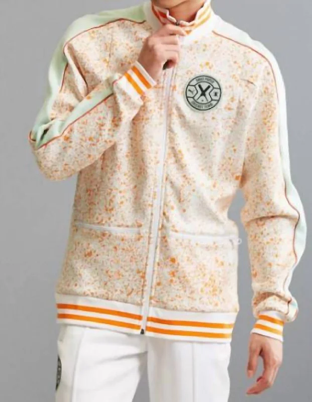 Daily Paper Cricket Team Mens Track Jacket In White Dynamic Men's High