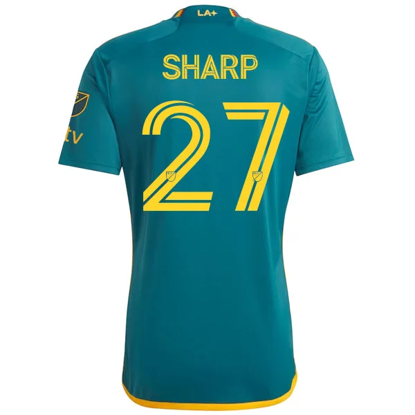 adidas LA Galaxy Billy Sharp Authentic Away Jersey w/ MLS + Apple TV Patch 23/24 (Green/Yellow) Business adidas LA Galaxy Billy Sharp Authentic Away Jersey w/ MLS + Apple TV Patch 23/24 (Green/Yellow) Business
