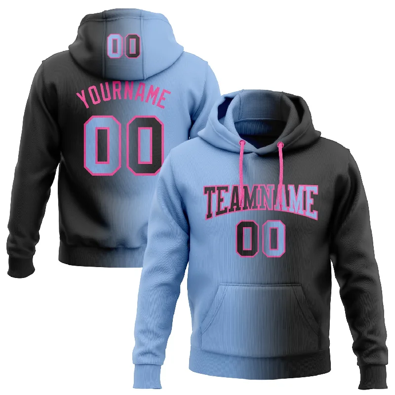 Custom Stitched Black Light Blue-Pink Gradient Fashion Sports Pullover Sweatshirt Hoodie Bohemian Men's Free Custom Stitched Black Light Blue-Pink Gradient Fashion Sports Pullover Sweatshirt Hoodie Bohemian Men's Free