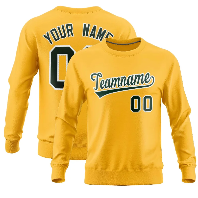 Custom Gold Classic Style Personalized Uniform Pullover Hoodie Dapper Men's 1920S
