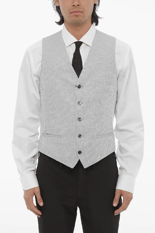 Corneliani Cc Collection Jacquard Cerim.reset Waistcoat With Jetted Poc Casual Men's Loose Corneliani Cc Collection Jacquard Cerim.reset Waistcoat With Jetted Poc Casual Men's Loose