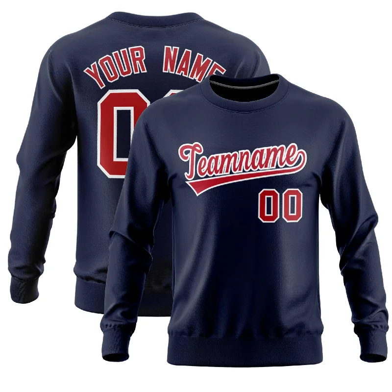 Custom Navy Classic Style Personalized Uniform Pullover Hoodie Stylish Men's Tropical Custom Navy Classic Style Personalized Uniform Pullover Hoodie Stylish Men's Tropical