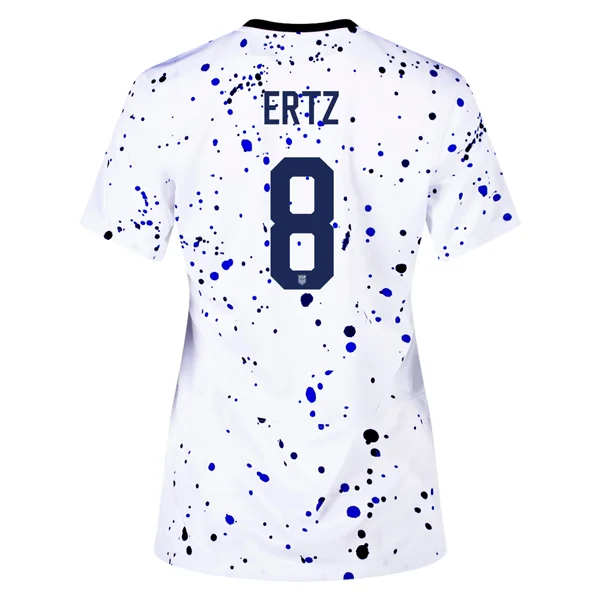 Nike Womens United States Julie Ertz 4 Star Home Jersey 23/24 w/ 2019 World Cup Champion Patch (White/Loyal Blue) Dynamic Men's High Nike Womens United States Julie Ertz 4 Star Home Jersey 23/24 w/ 2019 World Cup Champion Patch (White/Loyal Blue) Dynamic Men's High