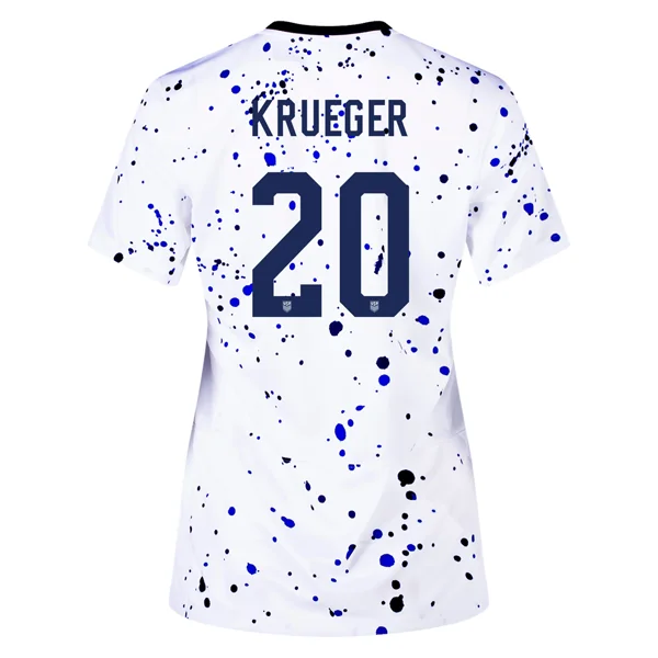 Nike Womens United States Casey Krueger 4 Star Home Jersey 23/24 w/ 2019 World Cup Champion Patch (White/Loyal Blue) Sleek Men's Contemporary 