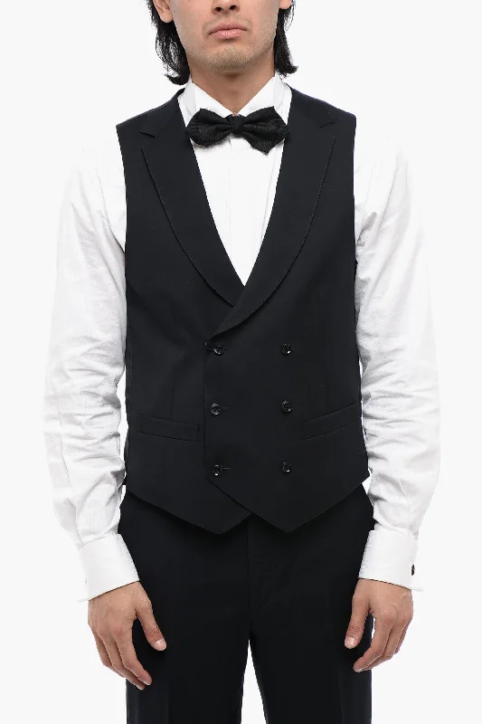 Corneliani Cc Collection Virgin Wool Reward Cerimonia Double Breasted W Unique Men's Upcycled