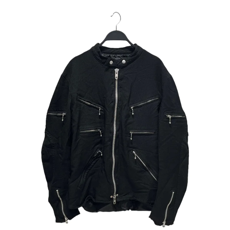JUNYA WATANABE COMME des GARCONS MAN/Riders Jkt (S)/L/Black/Polyester/WL-J028/WL-J028 British Gentleman Style JUNYA WATANABE COMME des GARCONS MAN/Riders Jkt (S)/L/Black/Polyester/WL-J028/WL-J028 British Gentleman Style