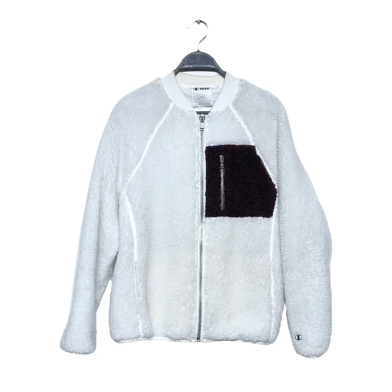Champion/WOOD WOOD/Fleece Jkt/Polyester/WHT//W [Street] Street/ Sleek Men's Metallic