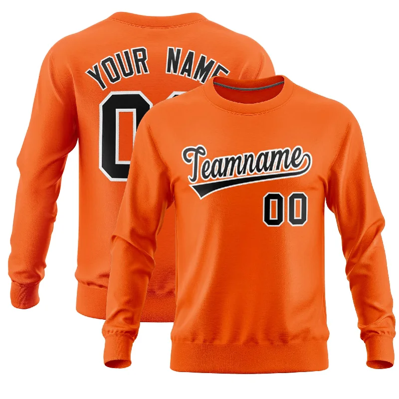 Custom Orange Classic Style Personalized Uniform Pullover Hoodie Dynamic Men's Glow