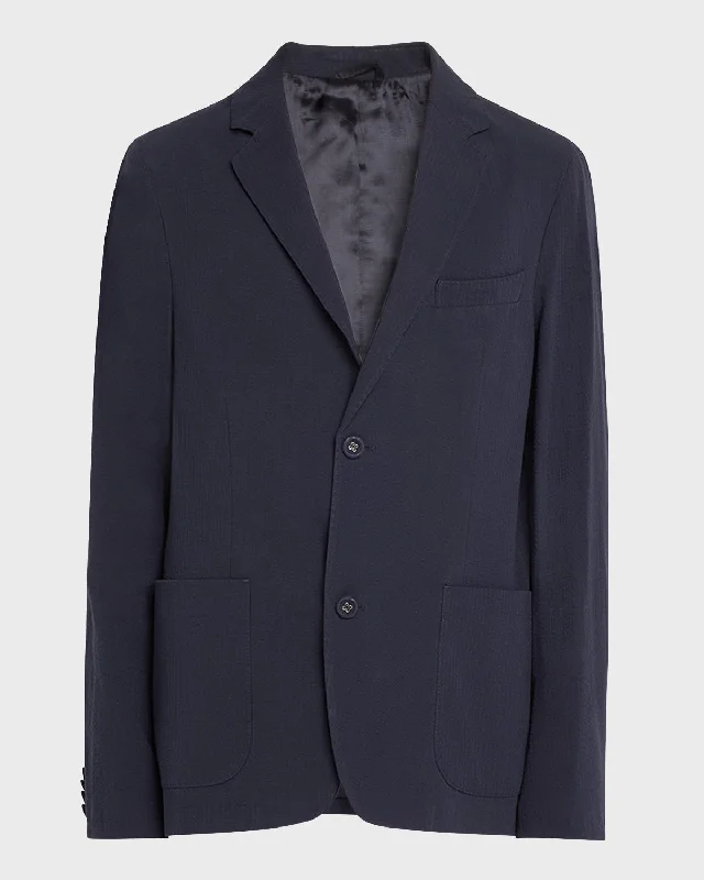Men's Nehemiah Seersucker Sport Coat Athletic Men's Compression