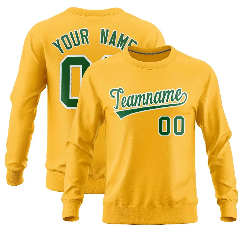 Custom Gold Classic Style Personalized Uniform Pullover Hoodie Beach