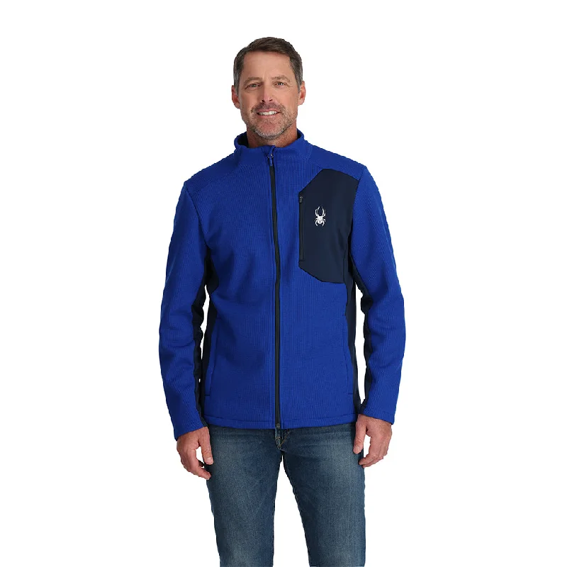 Mens Bandit Full Zip - Electric Blue Traditional Men's Wool