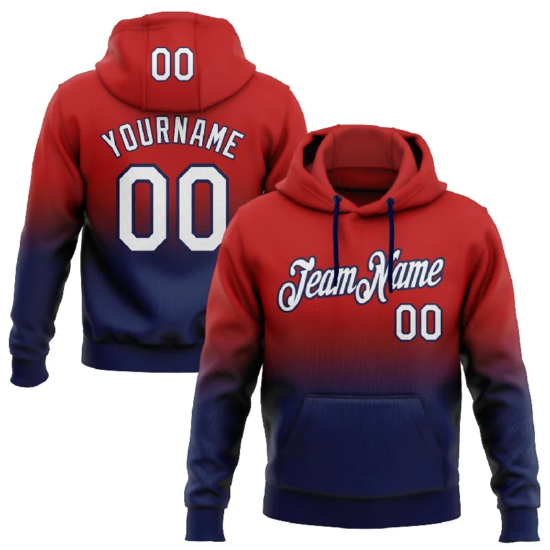Custom Stitched Red White-Navy Fade Fashion Sports Pullover Sweatshirt Hoodie Modern Men's Tech Custom Stitched Red White-Navy Fade Fashion Sports Pullover Sweatshirt Hoodie Modern Men's Tech