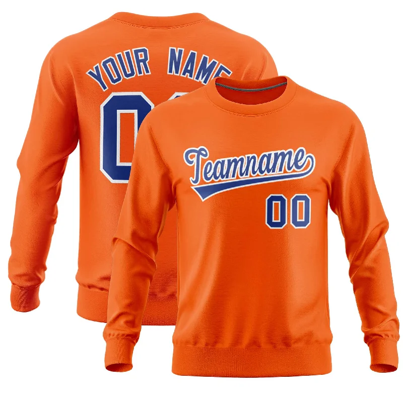 Custom Orange Classic Style Personalized Uniform Pullover Hoodie Earthy Men's Hemp