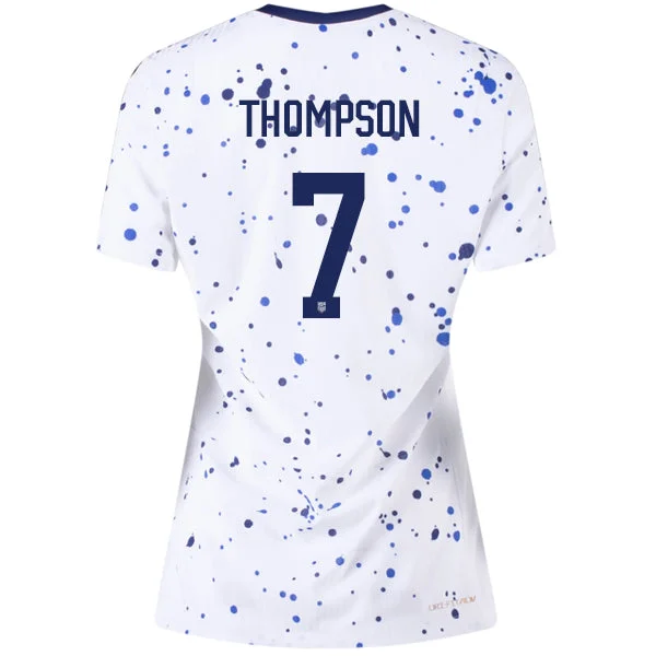 Nike Womens United States Alyssa Thompson 4 Star Authentic Match Home Jersey 23/24 w/ 2019 World Cup Champions Patch (White/Loyal Blue) Masculine Men's Thick Nike Womens United States Alyssa Thompson 4 Star Authentic Match Home Jersey 23/24 w/ 2019 World Cup Champions Patch (White/Loyal Blue) Masculine Men's Thick