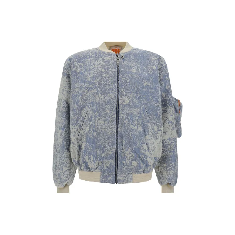 PDF Channel blue Dust Bomber Men's Jacket Laid