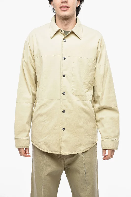 Diesel Logoed-Buttons Cotton Stretch S-DOVES Overshirt Dynamic Men's High