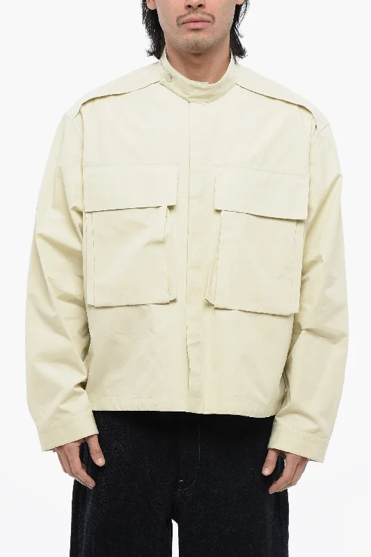 Jil Sander Windbreaker With Utility Pockets Relaxed Men's Australian 