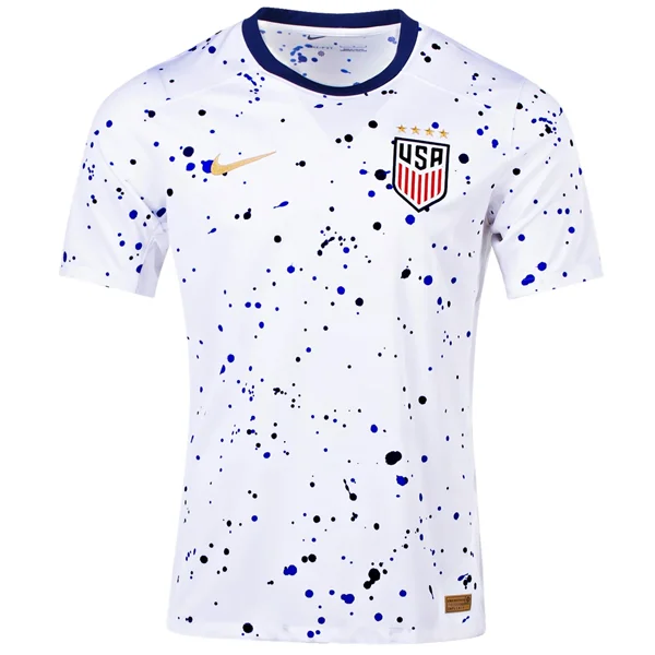 Nike Mens United States 4 Star Home Jersey 23/24 (White/Loyal Blue) Dynamic Men's Moto Nike Mens United States 4 Star Home Jersey 23/24 (White/Loyal Blue) Dynamic Men's Moto
