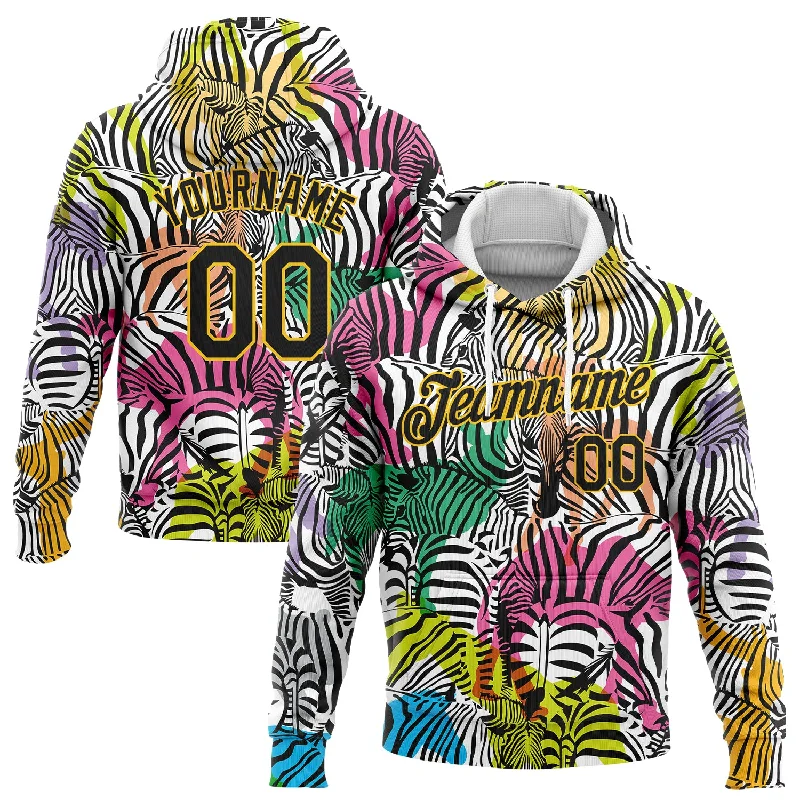 Custom Stitched White Black-Yellow 3D Pattern Design Horse And Camel Sports Pullover Sweatshirt Hoodie Laid Custom Stitched White Black-Yellow 3D Pattern Design Horse And Camel Sports Pullover Sweatshirt Hoodie Laid