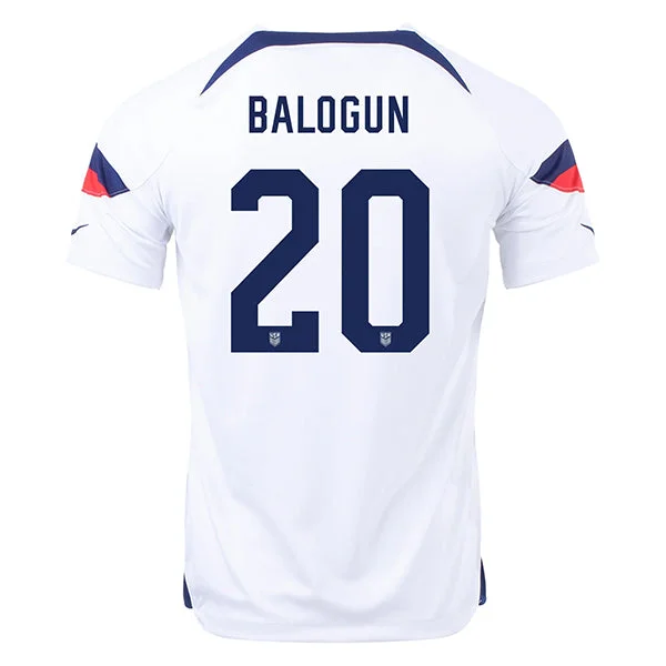 Nike United States Balogun Home Jersey 22/23 (White/Loyal Blue) Earthy Men's Sustainable Nike United States Balogun Home Jersey 22/23 (White/Loyal Blue) Earthy Men's Sustainable
