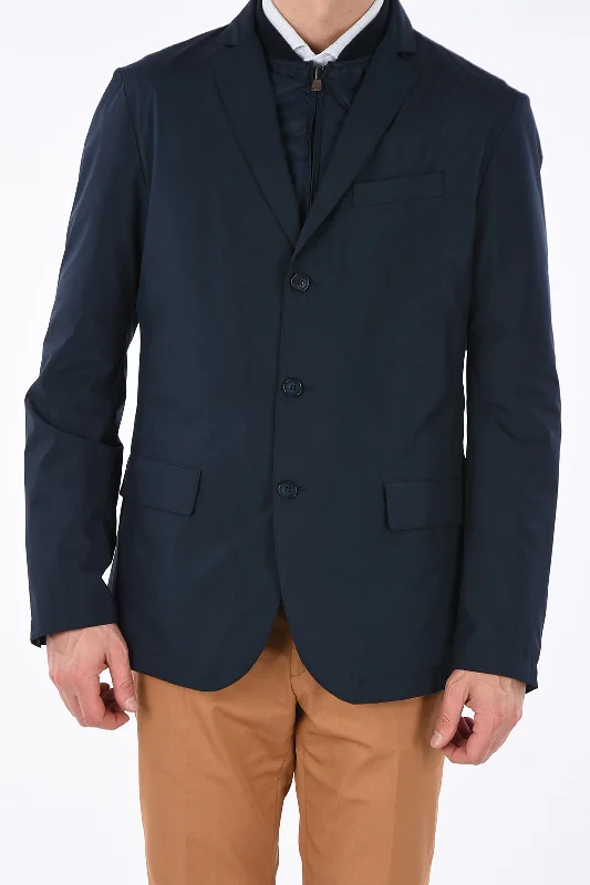 Corneliani Id Kemira Jacket With Detachable Vest Elegant Men's Cashmere