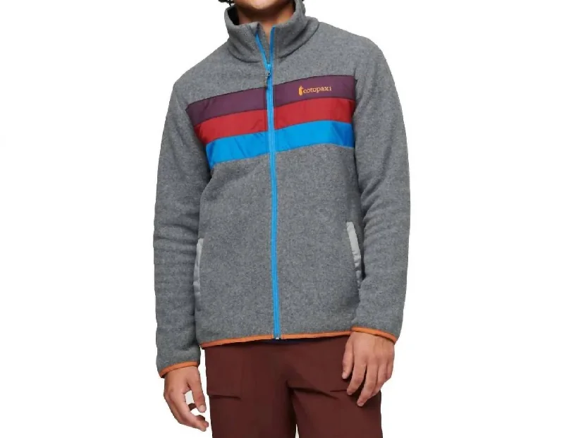 Teca Fleece Full-Zip Jacket In Racehorse Street