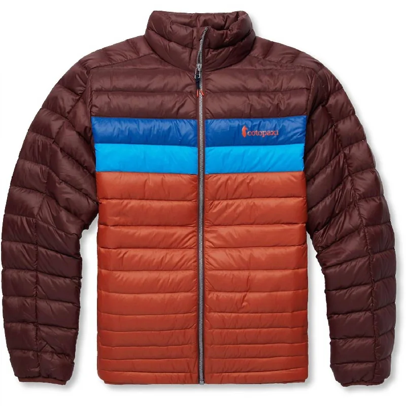 Men's Fuego Down Jacket In Chestnut/spice Refined Men's European