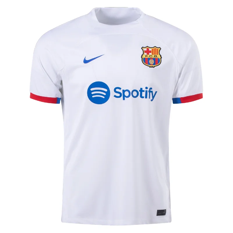 Nike Barcelona Away Jersey 23/24 (White/Royal Blue) Modern Men's 