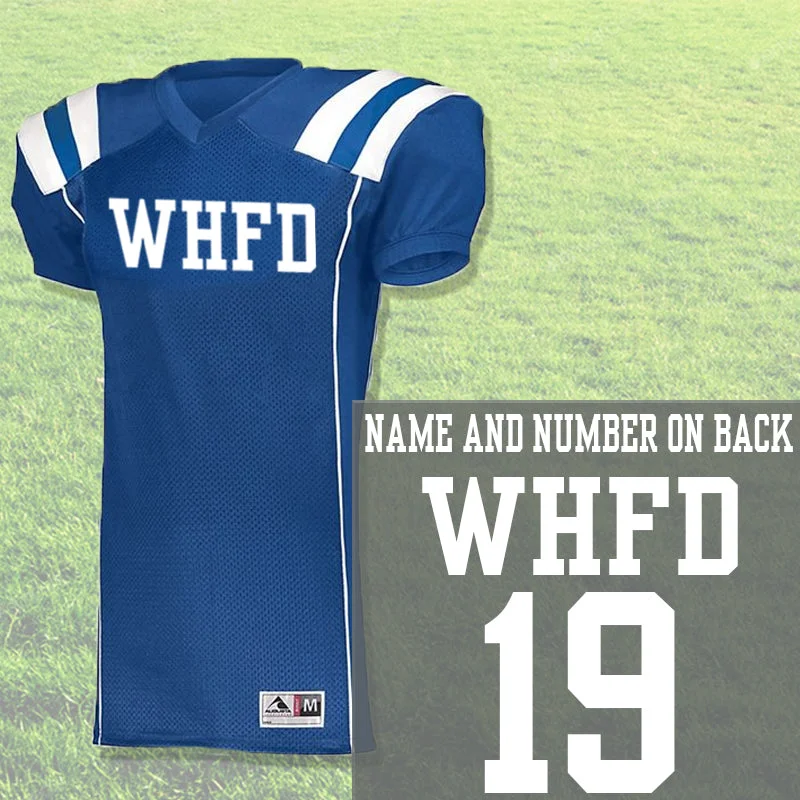 Custom Firefighter Augusta T-Form Football Jersey - 9580 - CAD - Casual Men's Loose