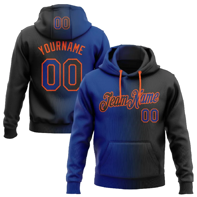 Custom Stitched Black Royal-Orange Gradient Fashion Sports Pullover Sweatshirt Hoodie Laid Custom Stitched Black Royal-Orange Gradient Fashion Sports Pullover Sweatshirt Hoodie Laid
