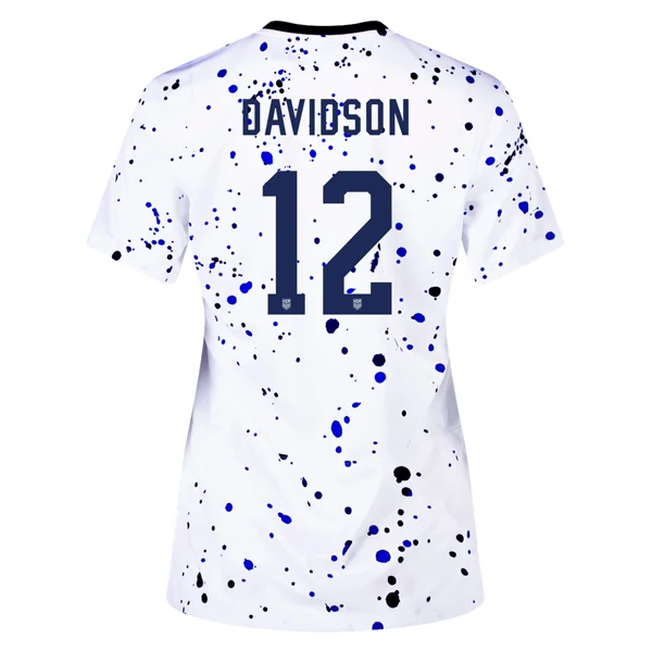 Nike Womens United States Tierna Davidson 4 Star Home Jersey 23/24 w/ 2019 World Cup Champion Patch (White/Loyal Blue) Casual Men's Japanese Nike Womens United States Tierna Davidson 4 Star Home Jersey 23/24 w/ 2019 World Cup Champion Patch (White/Loyal Blue) Casual Men's Japanese