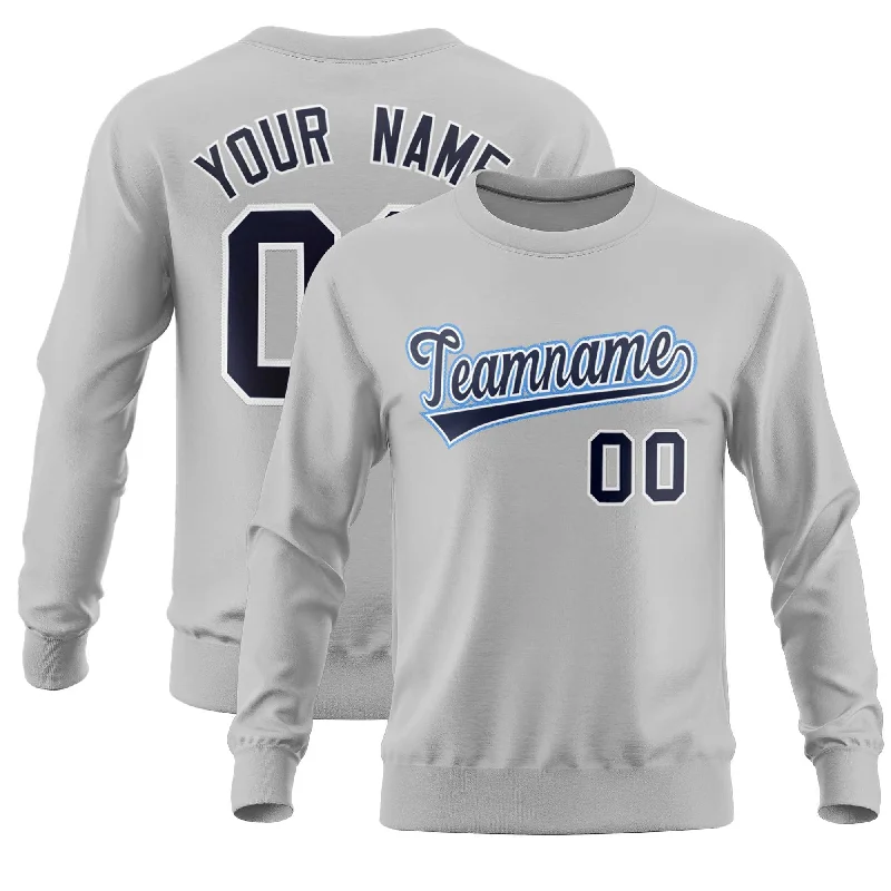 Custom Gray Classic Style Personalized Uniform Pullover Hoodie Polished Men's Satin