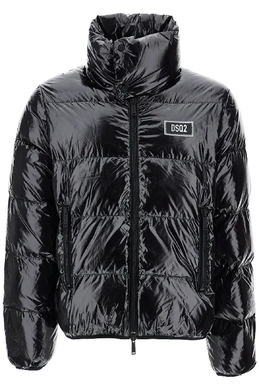 Dsqua2 Men's weight  Padded Nylon Jacket With High Collar Refined Men's European