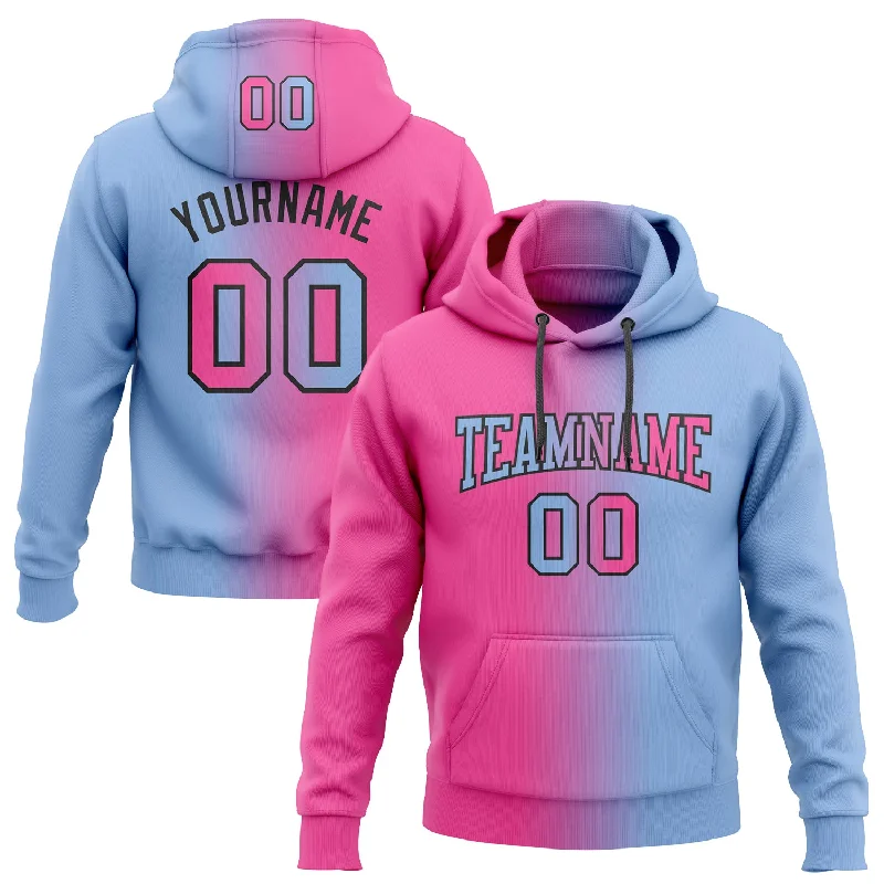 Custom Stitched Light Blue Pink-Black Gradient Fashion Sports Pullover Sweatshirt Hoodie Gym Custom Stitched Light Blue Pink-Black Gradient Fashion Sports Pullover Sweatshirt Hoodie Gym